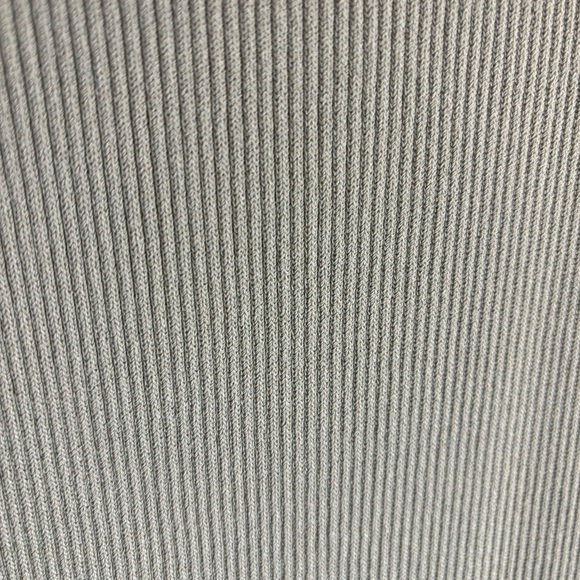 ZARA Sz M Melange Midi Shift Dress Ribbed Jersey Knit Round Neck Sleeveless - Picture 7 of 10